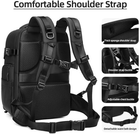 Waterproof DSLR Camera Backpack - Large with TSA Lock, Fits Drone & 17-Inch Laptop in Kuwait