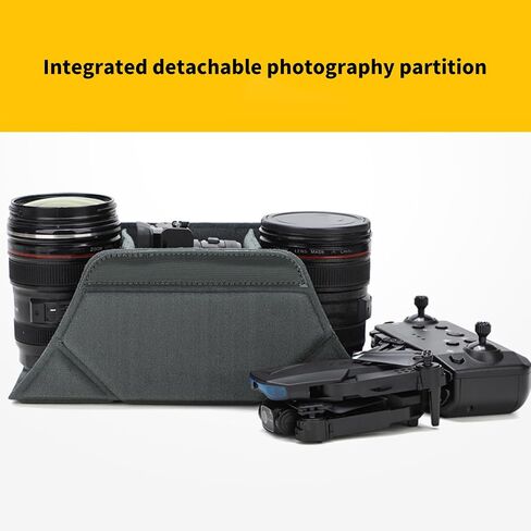 Camera Bag Insert, Soft Lined Foldable Protective Cube with 3 Adjustable Compartments, Flexible Partition Design for Mirrorless Lens Photography Gear Storage in Kuwait