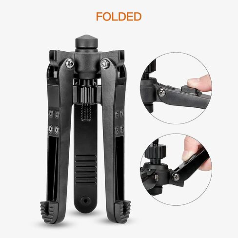 Koolehaoda Monopod Base Stand with Quick Folding Legs for DSLR Video | Tripod Feet Support for Monopod and Ball Head Desktop Stand Portable Unipod Base for Camera Camcorder in Kuwait