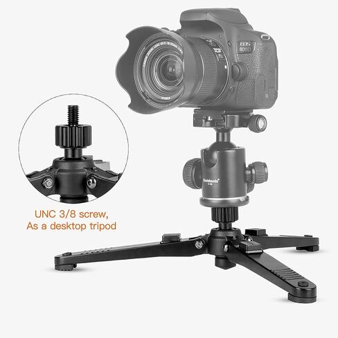 Koolehaoda Monopod Base Stand with Quick Folding Legs for DSLR Video | Tripod Feet Support for Monopod and Ball Head Desktop Stand Portable Unipod Base for Camera Camcorder in Kuwait