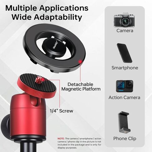 Manbily 5 in 1 Golf Monopod with Tripod Base, Magnetic Phone Stand for Cameras, Smartphone Selfie Stick with Ground Spike Stake & Extension Bar 1/4’’ Max Height 63’’ (GF-M25) in Kuwait