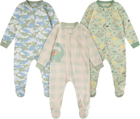 HUGGIES Baby 3-pack Footed Fleece Coverall Pajamas in Kuwait