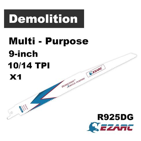 EZARC Reciprocating Saw Blades, 9-Inch 10/14TPI, Multi-Purpose, 5-Pack in Kuwait