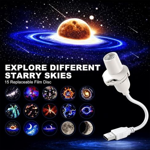 Plug and Play Hd Star Projector,Ocean Projector,Hd Star Projector,360° Adjustable Hd Galaxy and Ocean Projector for Bedroom Ceiling,Home Decor Sleep Mood Lighting in Kuwait