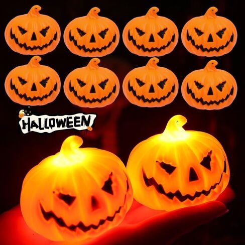 1PC Halloween LED Pumpkin Night Light Smiling Face Design Garden Porch Party Festival Outdoor Horror Atmosphere Decoration in Kuwait