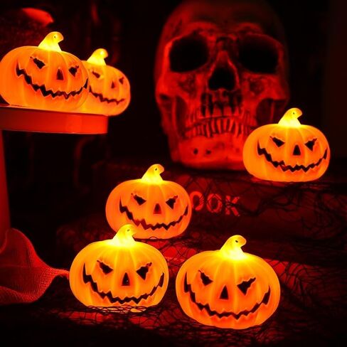 1PC Halloween LED Pumpkin Night Light Smiling Face Design Garden Porch Party Festival Outdoor Horror Atmosphere Decoration in Kuwait