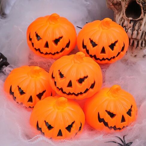 1PC Halloween LED Pumpkin Night Light Smiling Face Design Garden Porch Party Festival Outdoor Horror Atmosphere Decoration in Kuwait