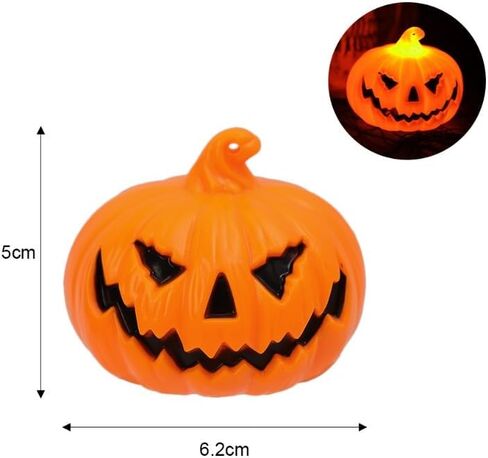 1PC Halloween LED Pumpkin Night Light Smiling Face Design Garden Porch Party Festival Outdoor Horror Atmosphere Decoration in Kuwait