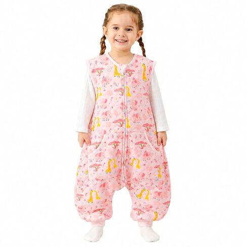 HOMEAL Toddler Sleep Sack with Legs, 1.0 TOG Wearable Blanket, Soft Cotton Baby Sleep Sack for Kids (2T–3T) in Saudi Arabia