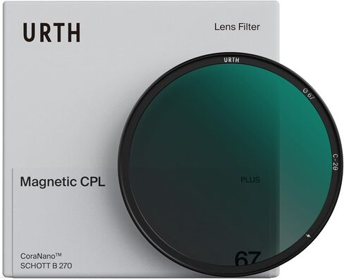 Urth 55mm Magnetic Circular Polarizing (CPL) Lens Filter (Plus) — 20-Layer Nano-Coated, HD Optical Glass for Camera Lens Polarization in Kuwait