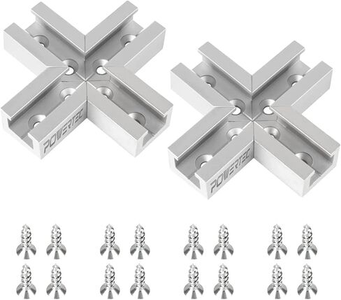 باورتيك 71351-P2 تي تراك 48 بوصة شديد التحمل | تركيب مسار فتحة T متخصصة لـ 1/4"-20 Hex Bolt، 2PK in Kuwait