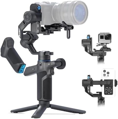 FeiyuTech SCORP Mini 3 Pro All-in-One 3-Axis Gimbal Stabilizer for Camera, Smartphone & Action Cam | Built-in AI Tracking Sensor, Detachable Remote Handle, Vertical Shooting Compatible in Kuwait