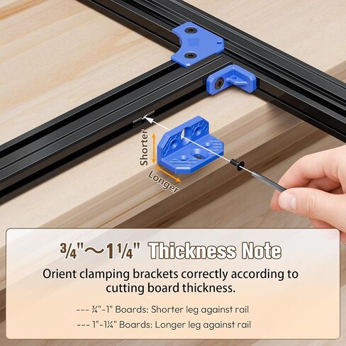 Juice Groove Router Jig, Adjustable Guide for 18"x18" Cutting Boards w/Corner Guides | Create Perfect Square/Round/Triangle Handle Grooves | Easy-Slide Smooth Finish, Black in Kuwait