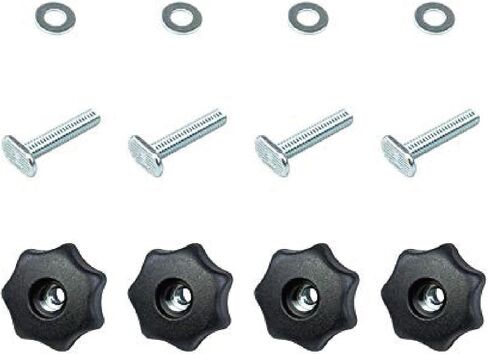 POWERTEC 71859 24 Inch x2 Universal T track with 100 Pcs Wood Screws, Double-Cut Profile T track with Predrilled Mounting Holes in Kuwait