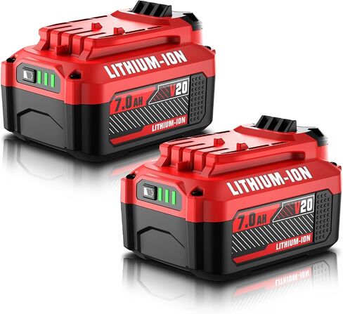 POWTREE 2Pack Replacement for Craftsman 20V Battery Compatible with Craftsman V20 Battery Lithium CMCB205 CMCB204 CMCB201 CMCB202 CMCB206 CMCD700C1 CMCS500B 20 Volt Power Tools in Saudi Arabia