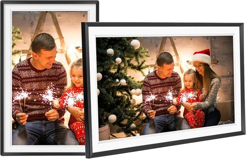15.6inch Large Digital Picture Frame WiFi Slideshow Digital Photo Frame,1920 * 1080 IPS HD Touchscreen Picture Frame,32GB Storage,Automatic Rotation,Use Frameo App Send Photos and Videos for Free in Kuwait