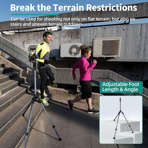 Extendable Photography Light Stand, Adjustable 6.6ft/2m Aluminum Light Tripod Stand for Travel, Reversible Portable Studio Lighting Tripod for Ring Light Camera Flash Light Strobe Light Webcam Softbox in Kuwait