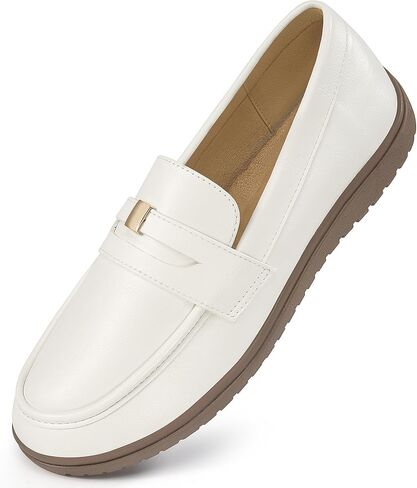 Aomigoct Womens Comfortable Loafers for Work: 8-Hour All-Day Comfort for Standing & Walking - Zero Break-in & 10000+ Steps Pain-Free for Office Workers - Slip-On Penny Loafers in Kuwait