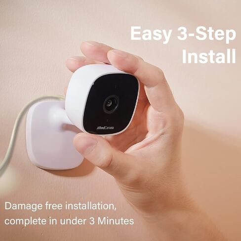 AlfredCam Indoor Wireless Security Camera, 1080P, 24/7 Continuous Recording | Baby/Pet/Nanny Cam, Motion Detection, Night Vision, Two-Way Audio, No Subscription, Quick Setup, Phone as Monitor in Kuwait
