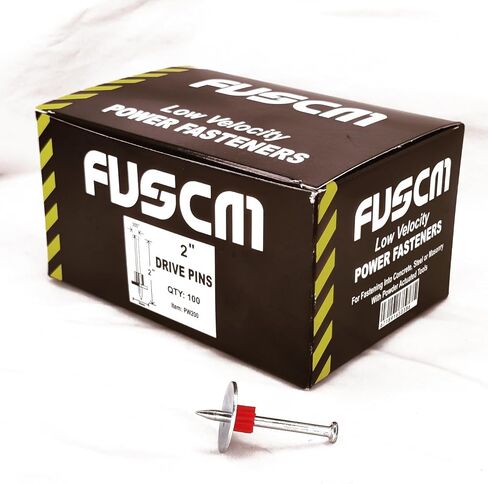 1-1/4" Powder Actuated Fasteners, Drive Pins with 1" Washer, PW125, 100pcs/pack in Saudi Arabia