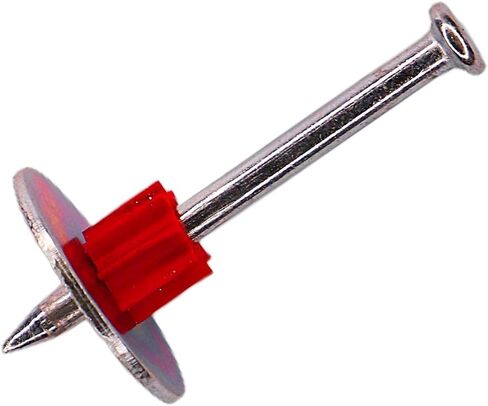 1-1/4" Powder Actuated Fasteners, Drive Pins with 1" Washer, PW125, 100pcs/pack in Saudi Arabia