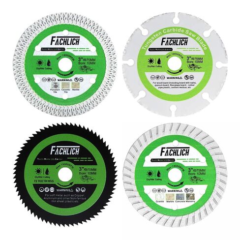 3 inch Diamond Blades - Porcelain Cutting Disc for Cutting Concrete Granite Metal Porcelain Tile Wood 3/8"(10mm) Arbor in Kuwait