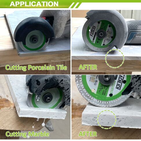3 inch Diamond Blades - Porcelain Cutting Disc for Cutting Concrete Granite Metal Porcelain Tile Wood 3/8"(10mm) Arbor in Kuwait