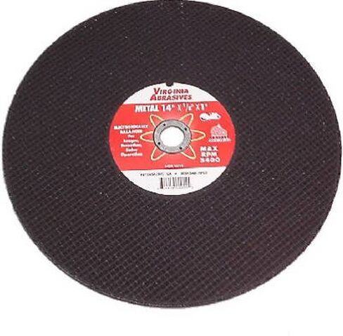 14" Cut Off Wheel Concrete 14x 1/8 x20mm Chop Saw Blade, 90° Cuts, 10 Pack | 424-10814, Reinforced Abrasive Disc, Gas Electric Saw Cutting Wheel, Microfracture, Silicon Carbide, Cuts Multiple Materials in Saudi Arabia