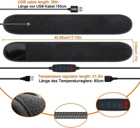 USB Lens Heater Warmer Dew Heater Strip with Temperature Regulator | for Universal Camera and Telescopes Lens Narrow Strip Version in Kuwait