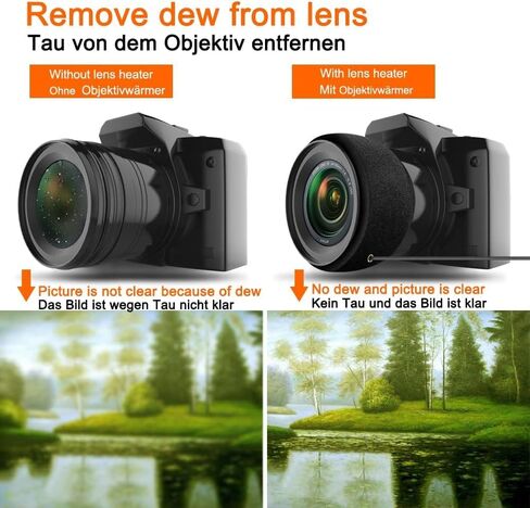 USB Lens Heater Warmer Dew Heater Strip with Temperature Regulator | for Universal Camera and Telescopes Lens Narrow Strip Version in Kuwait