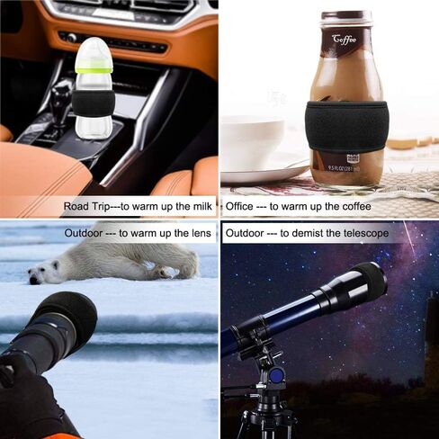 USB Lens Heater Warmer Dew Heater Strip with Temperature Regulator | for Universal Camera and Telescopes Lens Narrow Strip Version in Kuwait
