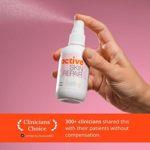 Active Skin Repair Baby First Aid Spray, Medical Grade Hypochlorous, 3 oz | Natural and non-toxic, hypochlorous acid, no-sting formula, diaper rash, baby acne, eczema, cuts, scrapes, travel size in Kuwait