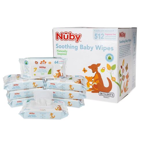 Nuby's Soothing Ultra Premium Baby Wipes - 512 Count in Kuwait