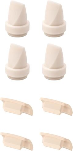 eufy Original Duckbill Valves and Spout Cap (4-Pack) for Wearable Breast Pump E10/S1/S1 Pro, Breast Pump Replacement Parts in Kuwait