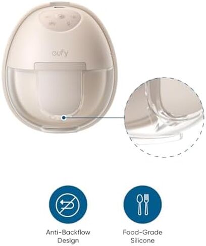 eufy Original Duckbill Valves and Spout Cap (4-Pack) for Wearable Breast Pump E10/S1/S1 Pro, Breast Pump Replacement Parts in Kuwait