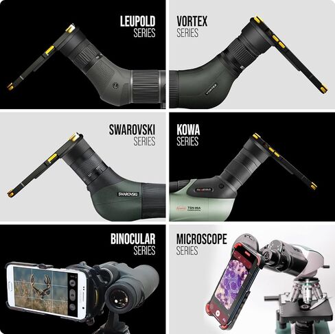 Phone Skope Lollipop Universal Digiscoping Kit: Spotting Scope Phone Adapter, Ideal for Binoculars, Microscopes, Hunting, Biology, and Birding - Phone Scope Lenses (U1 (1.2" - 1.8")) in Saudi Arabia