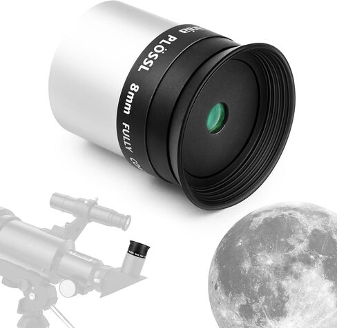 Astromania Telescope Eyepiece 20mm 1.25 Inch Plossl Eyepiece Telescope Lens | 50° Wide-Field Viewing, FMC 4-Element Plossl, Filter Threaded for Visual Astronomy, For Observing Moon Nebulae Star Clusters in Saudi Arabia