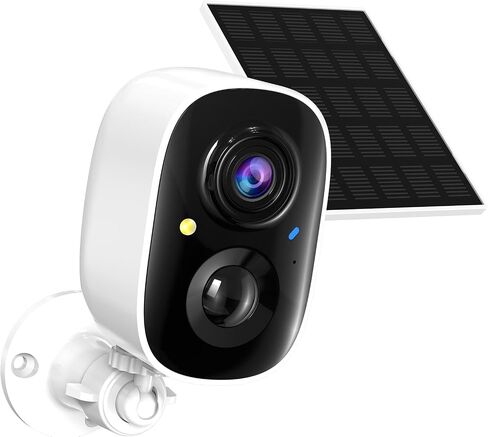 Tziarp 2K Solar Security Cameras Wireless Outdoor,Cameras for Home Security | AI Motion Detection,Full-Color Night Vision,Spotlight,Siren Alarm,SD/Cloud Storage,(2.4GHz WIFI Only),1 pack in Kuwait