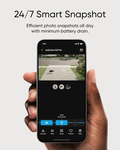 eufy Security eufyCam S3 Pro, 2-Cam Kit, 4K Solar Outdoor (Renewed) | MaxColor Night Vision, AI Facial Recognition, Solar-Powered, Built-in Local Storage (Up to 16TB), No Monthly Fee in Kuwait