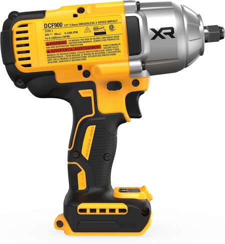 DEWALT DCF900BR 20V MAX XR Brushless High Torque Lithium-Ion 1/2 in. Cordless Impact Wrench with Hog Ring Anvil (Tool Only) (Renewed) in Kuwait