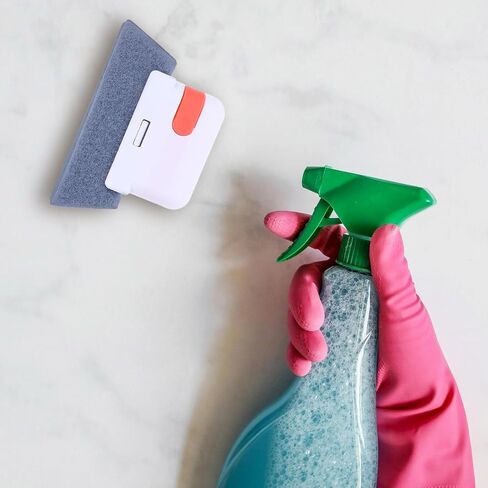 Kisangel Window Slot Cleaning Brush with Hidden Scraper Two-in-one 6pcs Detachable Pp Scrubber Window Track and Groove Cleaner for Hard-to-Reach Corners for Household and Commercial Use in Kuwait