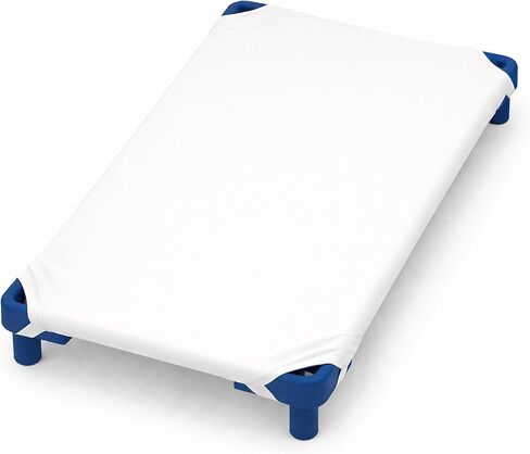 Pack of 6 Cot Sheet for Daycare Preschool Cot Bed -Polyblend Fabric with Corner Elastic Cots Sheets Fits On 22" X 40" Inches Size Toddler and Preschool Daycare Cot Light Blue 22 X 40 Size in Saudi Arabia
