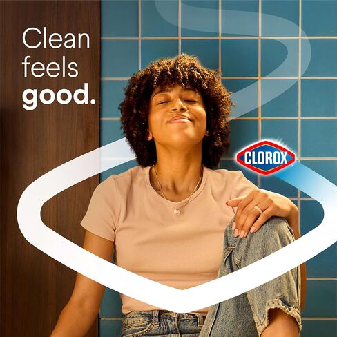 Clorox Toilet Bowl Cleaner Clinging Bleach Gel, Kills 99.9% of Bacteria and Viruses, Ocean Mist, 24 Fl Oz, Pack of 2 in Kuwait