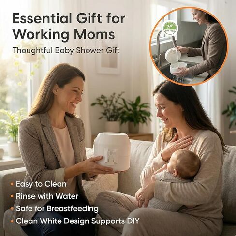 Breast Pump Case for Eufy S1/S1 Pro/E10/E20,Breast Pump Storage Box | Portable for Hands-Free Pumps-Upright Holder for Fridge Storage,Prevent Leakage,Travel & Work Essentials,Gift for Busy Moms in Kuwait