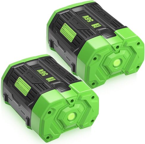2 Pack Upgrade 5000mAh BA2800 Replacement for EGO Batterty Lithium ion | Compatible with EGO 56 Volt Battery BA4200 CS1604 CS1804 CS1403 HT2400 LB6504 LB5804 LB6500 LB4800 Cordless Tool (Green) in Saudi Arabia