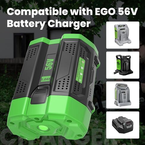 2 Pack Upgrade 5000mAh BA2800 Replacement for EGO Batterty Lithium ion | Compatible with EGO 56 Volt Battery BA4200 CS1604 CS1804 CS1403 HT2400 LB6504 LB5804 LB6500 LB4800 Cordless Tool (Green) in Saudi Arabia