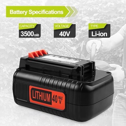 LCS36 LCS40 40V Charger Replacement for Black and Decker 40V Lithium Battery LBX1540 LBX2040 LBX2540 LBXR36 LBXR2036 Replaces Black and Decker 40V Battery Charger | Compact, Portable, Fast Charging, Efficient in Saudi Arabia