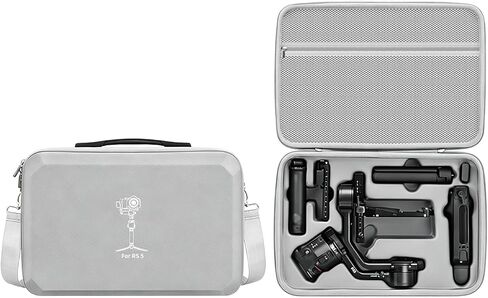 Carrying Case For DJI RS 5 Accessory, Portable Travel Shoulder Storage Bag | for RS 5 Gimbal Stabilizer, quick-release plates, tripod Travel Outdoor Vlogging Accessories (PU Leather Case Only) in Kuwait