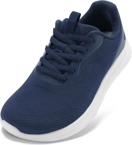 Womens Wide Walking Sneakers Tennis Shoes Navy Size 10 US | Wide Toe Box, Natural Toe Splay, Comfort, Arch Support, Cushioned, Removable Insole, for Daily Wear, Lightweight, Breathable in Saudi Arabia