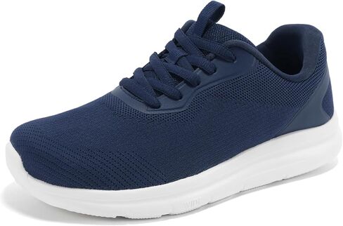 Womens Wide Walking Sneakers Tennis Shoes Navy Size 10 US | Wide Toe Box, Natural Toe Splay, Comfort, Arch Support, Cushioned, Removable Insole, for Daily Wear, Lightweight, Breathable in Saudi Arabia